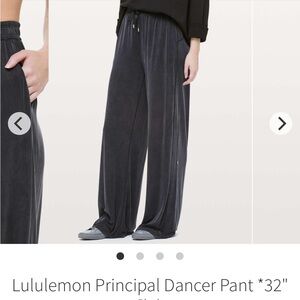 lululemon athletica Wide Leg Pants in Charcoal Gray